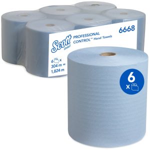 Scott® Hand Towel Blue Rolls (6 Rolls)
