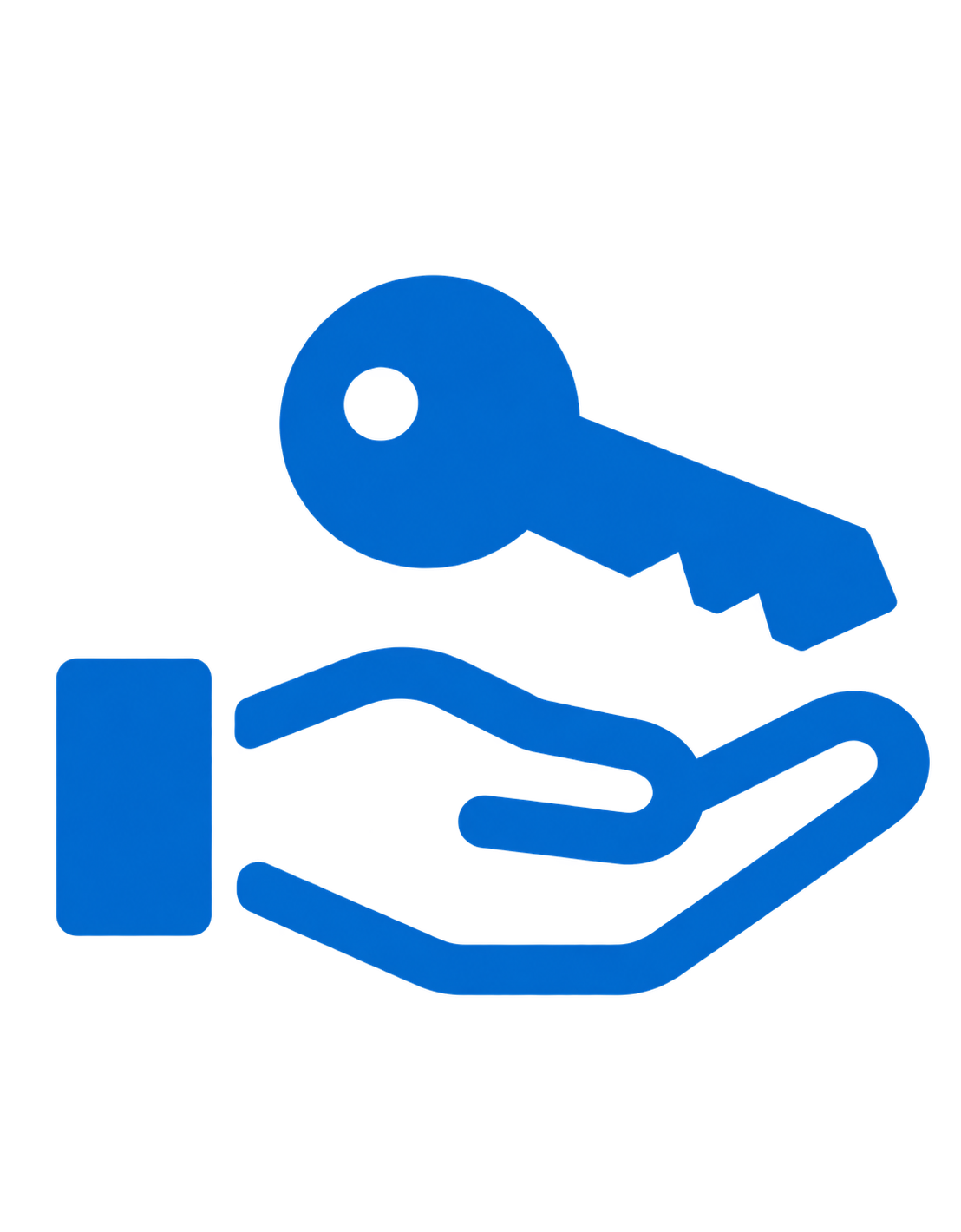 Hand Holding Key Icon